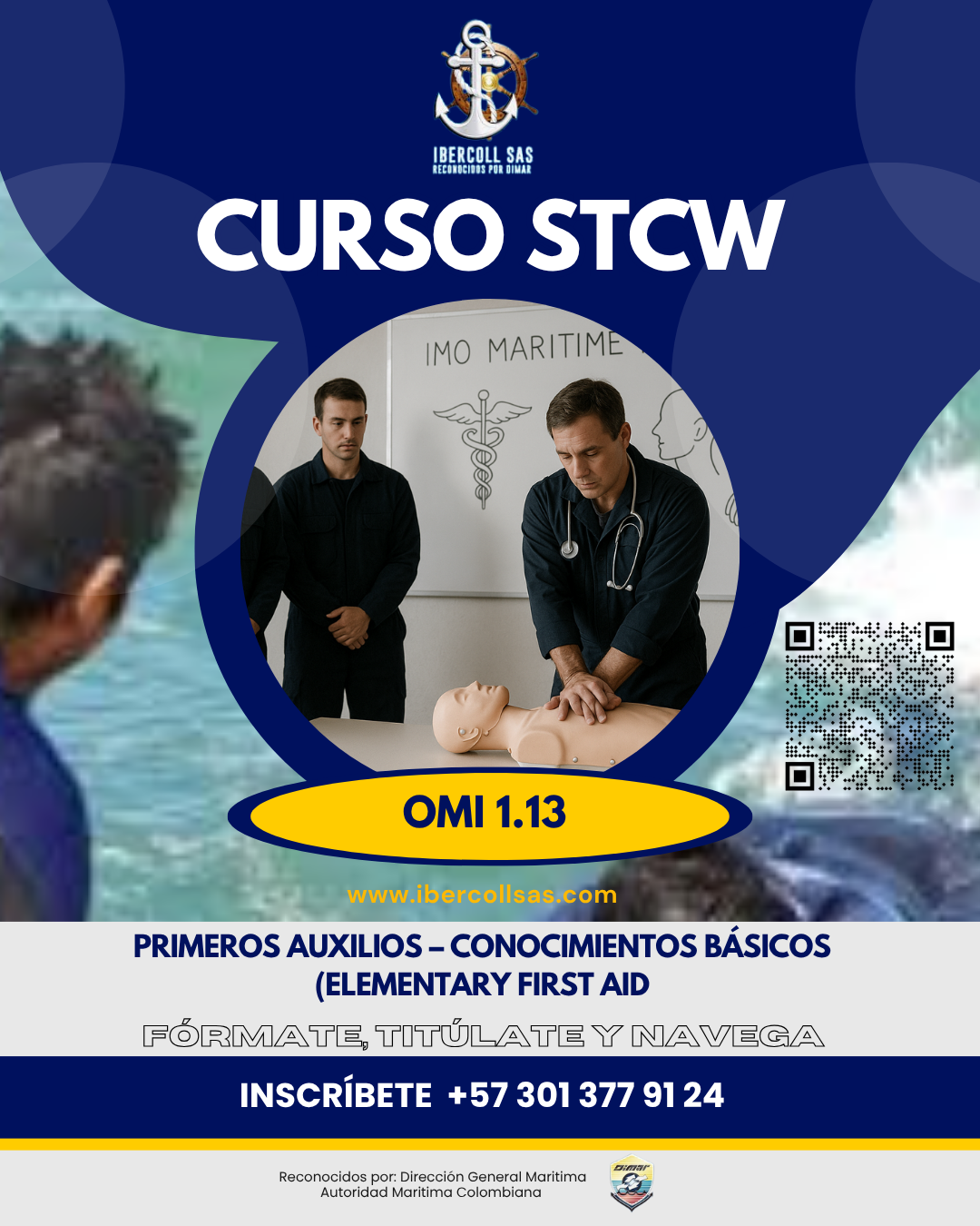 Curso STCW OMI 1.13 — Primeros auxilios, conocimientos básicos